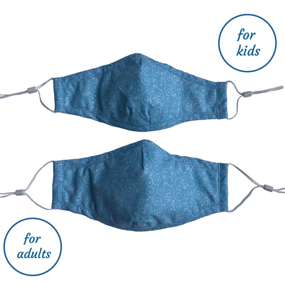Different colors HANDMADE MASK (set of 2)